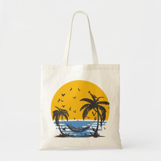 Tote Bag Squelette sur la plage (Devant)