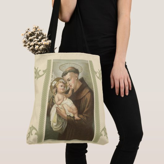 Tote Bag St Anthony de bébé Jésus de Padoue (De près)