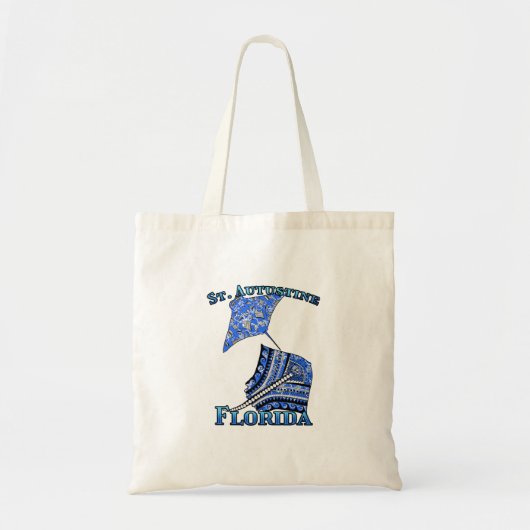 Tote Bag St. Augustine Florida Tribal de vacances Stingray (Devant)