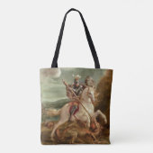 Tote Bag St George massacrant le dragon, (huile sur le (Dos)