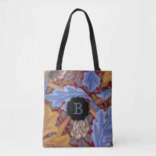 Tote Bag St James Vintage Floral Damask avec Monogramme