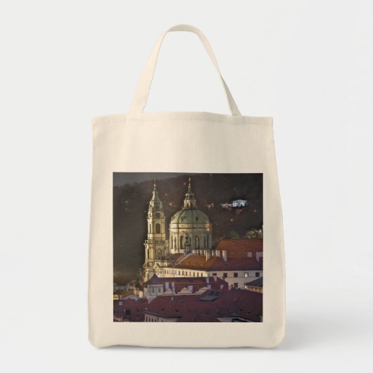 Tote Bag St. Nicholas Church Prague Night (Devant)