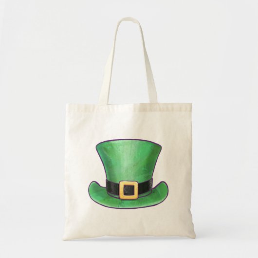 Tote Bag St Patrick’s Day Green Top Hat (Devant)