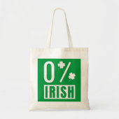 Tote Bag St Patrick's Day 0% Irish Four Leaf Clover (Devant)
