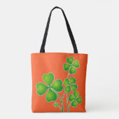 Tote Bag St. Patrick's Day Clover / Shamrocks + vos idées (Dos)