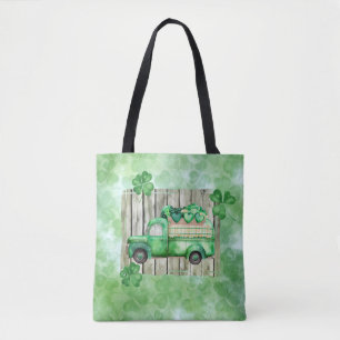 Tote Bag St. Patrick's Day Irlandais Clovers Camion Vintage