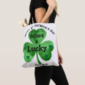 Tote Bag St Patrick's Day Lucky and Blessed Fourre-tout (De près)