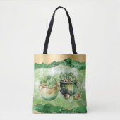 Tote Bag St. Patrick's Day Pots of Gold Irish Clovers (Devant)