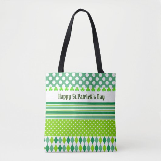 Tote Bag St. Patrick's Day raypes Fourre-tout (Devant)
