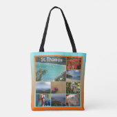 Tote Bag St. Thomas - Collage photo Pittoresque (Dos)