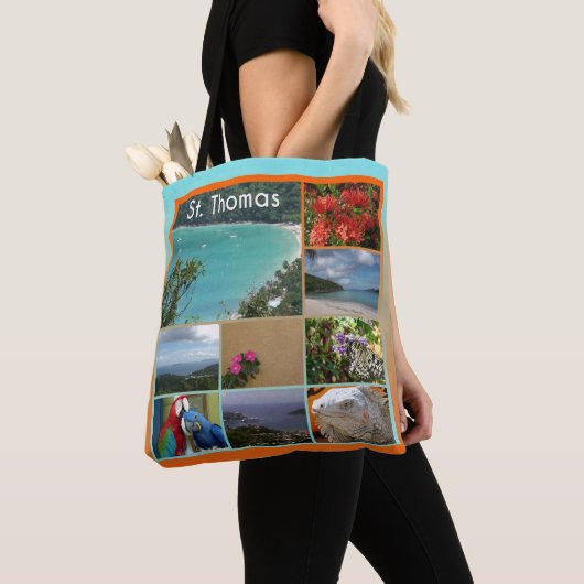 Tote Bag St. Thomas - Collage photo Pittoresque (De près)