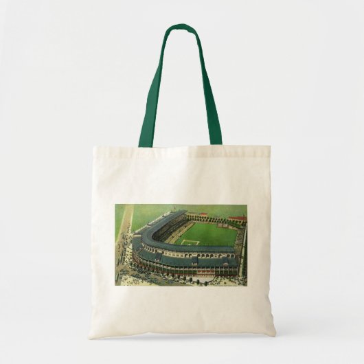 Tote Bag Stade de baseball vintage, Vue aérienne (Devant)