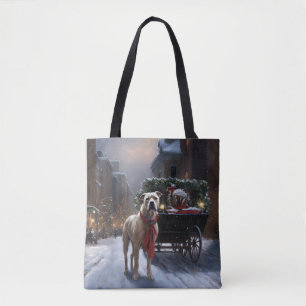 Tote Bag Staffordshire américain Saison des Fêtes de Noël