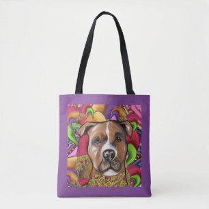 TOTE BAG STAFFORDSHIRE TERRIER AMÉRICAIN