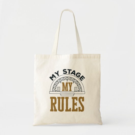 Tote Bag Stage Manager Ma scène Mes règles (Devant)