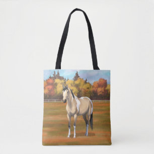 Tote Bag Staillion Cheval Pinto Dun Paint Buckskin