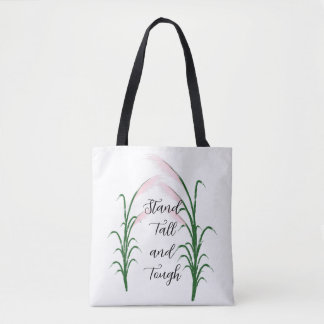Tote Bag Stand Tall and Tough Self Love Citation positive