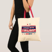 Tote Bag Stand with Trump~2024~MAGA (Devant (produit))