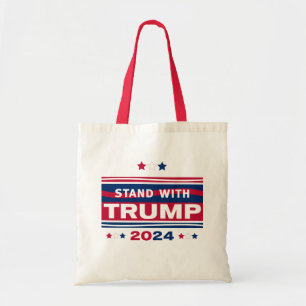 Tote Bag Stand with Trump~2024~MAGA