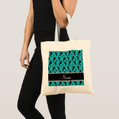 Tote Bag Star de derby à rouleaux turquoise (Devant (produit))