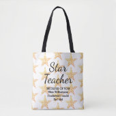 Tote Bag STAR Enseignant Croyait Que Je Pouvais Apprécier P (Devant)