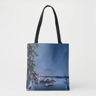 Tote Bag Star Trails Parc national du lac Crater