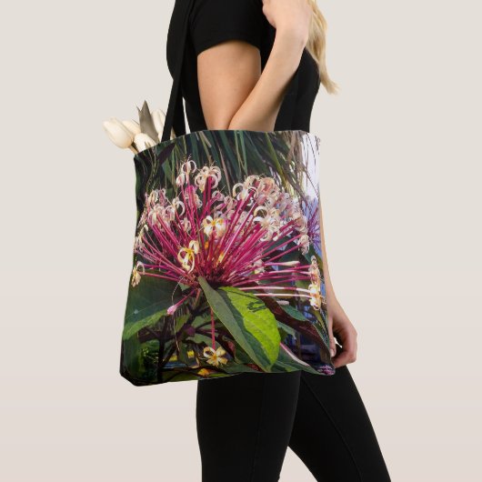 Tote Bag Starburst Clerodendrum Fleurs Fourre-tout (De près)