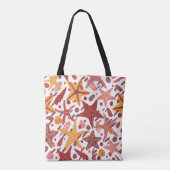 Tote Bag Starfish Shells : Motif scandinave (Dos)