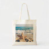 Tote Bag Starfish sur une plage de sable Photo (Devant)