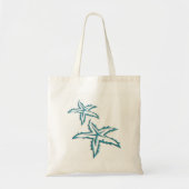 Tote Bag Starfish turquoise (Devant)