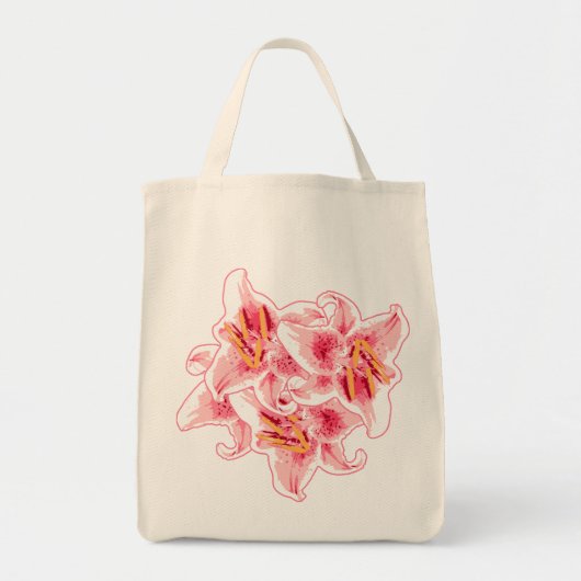 Tote Bag Stargazer Lilies (Devant)