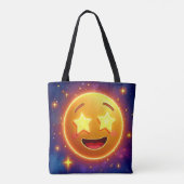 Tote Bag Starry Eyed Emoji Joy (Dos)