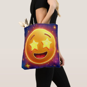Tote Bag Starry Eyed Emoji Joy