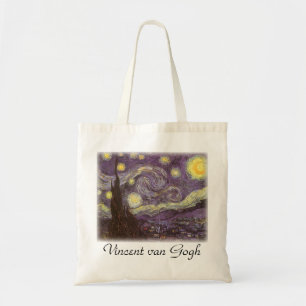 Tote Bag Starry Night by Vincent van Gogh, Vintage Fine Art