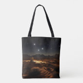 Tote Bag Starry Night Desert (Dos)