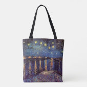 Tote Bag Starry Night Over the Rhone par Vincent van Gogh (Dos)