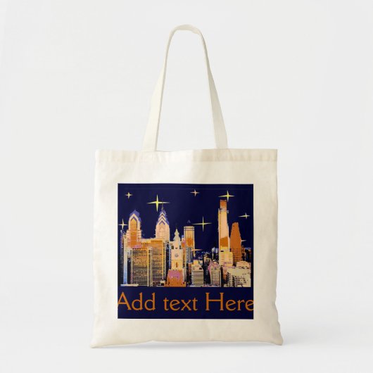 Tote Bag Starry Night Philadelphia (Devant)