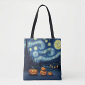 Tote Bag Starry Night Van Gogh Halloween (Devant)