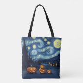 Tote Bag Starry Night Van Gogh Halloween (Dos)