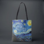 Tote Bag Starry Night, Vincent van Gogh<br><div class="desc">Vincent Willem van Gogh (30 mars 1853 - 29 juillet 1890) est un peintre post-impressionniste hollandais qui compte parmi les figures les plus célèbres et les plus influentes de l'histoire de l'art occidental. En un peu plus d'une décennie, il crée environ 2 100 oeuvres d'art, dont environ 860 peintures à...</div>