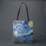Tote Bag Starry Night, Vincent van Gogh<br><div class="desc">Vincent Willem van Gogh (30 mars 1853 - 29 juillet 1890) est un peintre post-impressionniste hollandais qui compte parmi les figures les plus célèbres et les plus influentes de l'histoire de l'art occidental. En un peu plus d'une décennie, il crée environ 2 100 oeuvres d'art, dont environ 860 peintures à...</div>