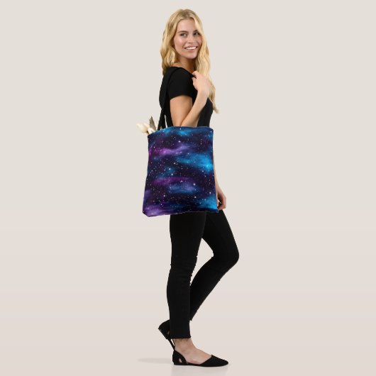 Tote Bag Starry Sky Galaxy (Sur le modèle)