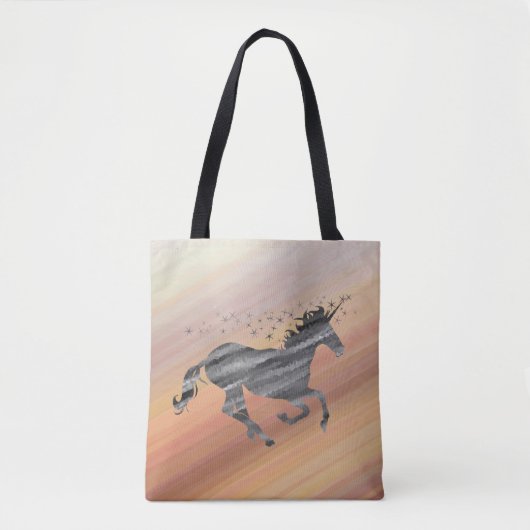 Tote Bag Starry Whimsical Unicorn (Devant)
