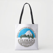 Tote Bag Station de ski Colorado Aspen ciel bleu (Devant)