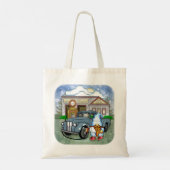Tote Bag Station-service gnome (Dos)