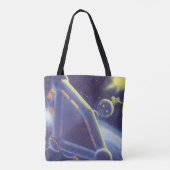 Tote Bag Station spatiale orbitale de science-fiction vinta (Dos)