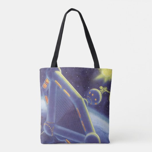 Tote Bag Station spatiale orbitante de science-fiction vint (Dos)