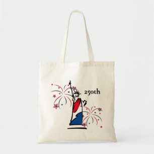 Tote Bag Statue de la Liberté avec feux d'artifice 250e Ind