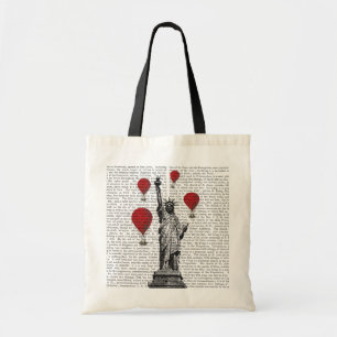 Tote Bag Statue de la liberté et des ballons à air d'un