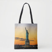 Tote Bag Statue de la Liberté, lever de soleil, (Devant)